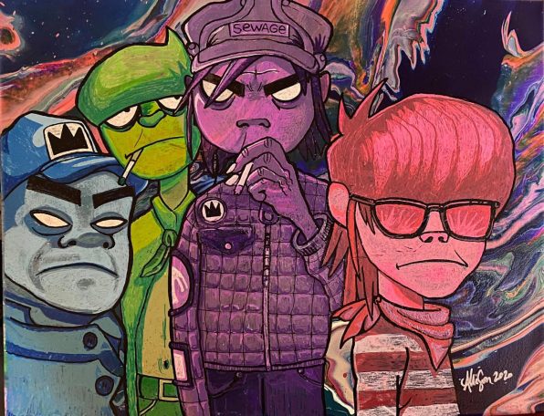 Gorillaz Image of the cartoon band Gorillaz