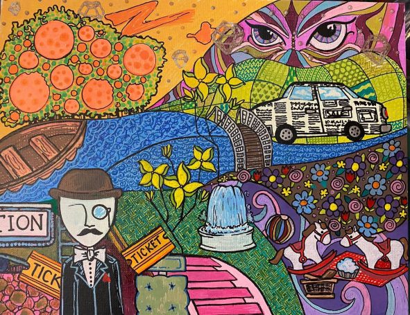 Lucy in the Sky (with Diamonds) Image depicting the Beatles' song Lucy in the Sky with Diamonds.